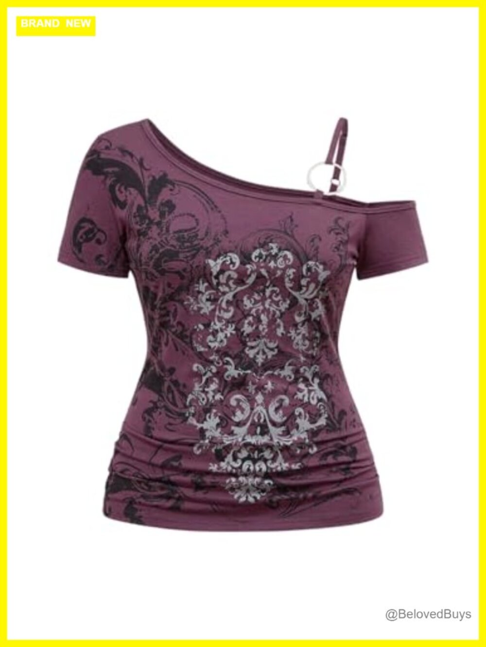 SOLY HUX Women's Plus Size Y2K Gothic Graphic T Shirt Short Sleeve Top